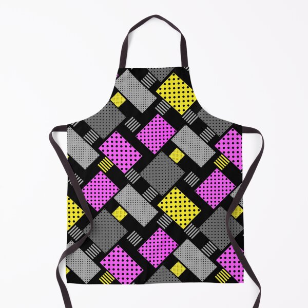Item preview, Patchwork with polka dots and stripes purple yellow designed and sold by fuzzyfox.