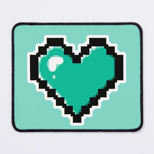 Item preview, Teal Pixel Heart designed and sold by AureateAnomaly.