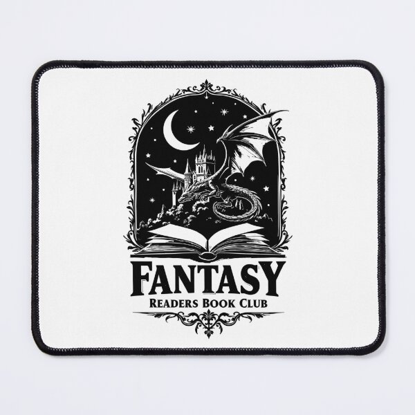 Item preview, Fantasy Dragon Book Club Design Black Illustration designed and sold by HasHs.