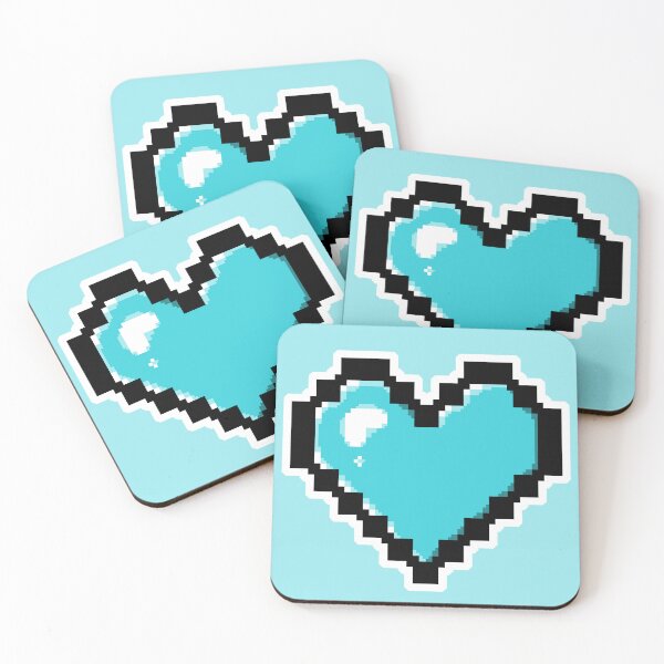 Item preview, Blue Pixel Heart designed and sold by AureateAnomaly.