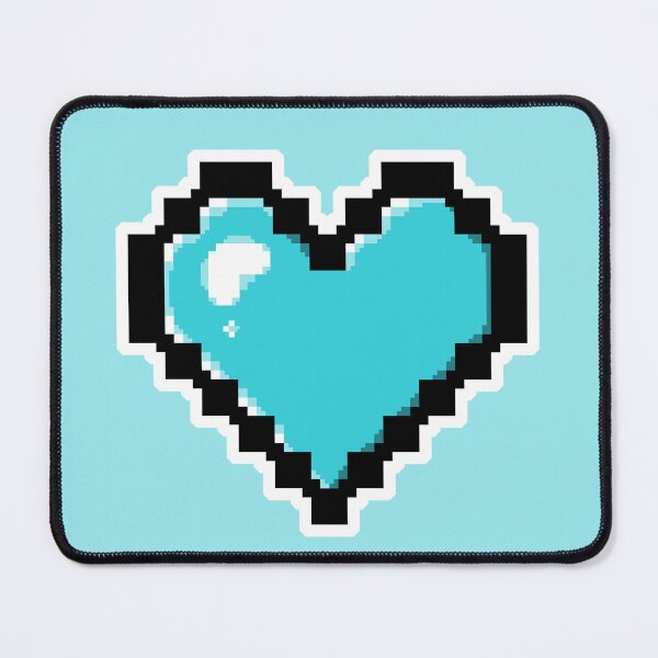 Item preview, Blue Pixel Heart designed and sold by AureateAnomaly.