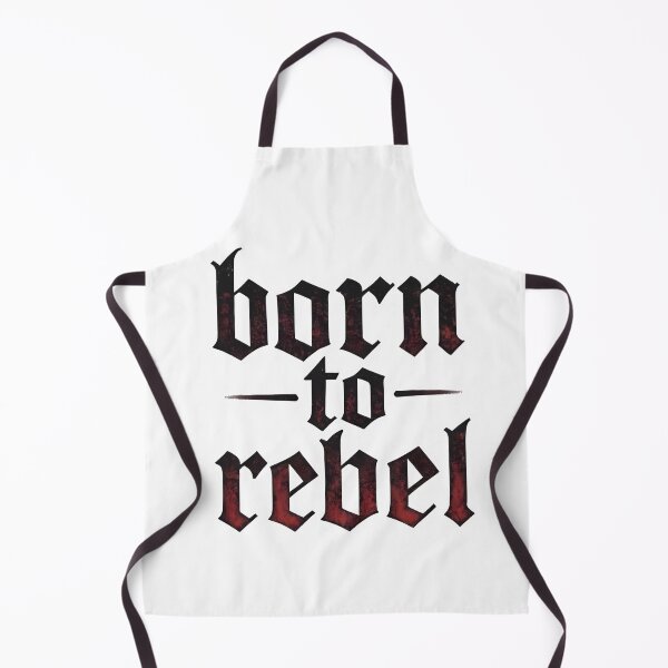 Item preview, Born to Rebel Gothic Bold Distressed Typography T-Shirt designed and sold by StudioKarim.