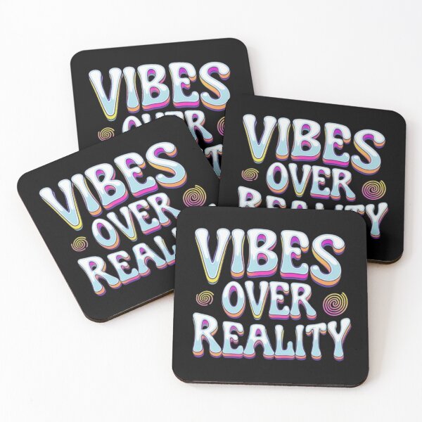 Item preview, Vibes Over Reality – Psychedelic Typography designed and sold by Ckrabax.
