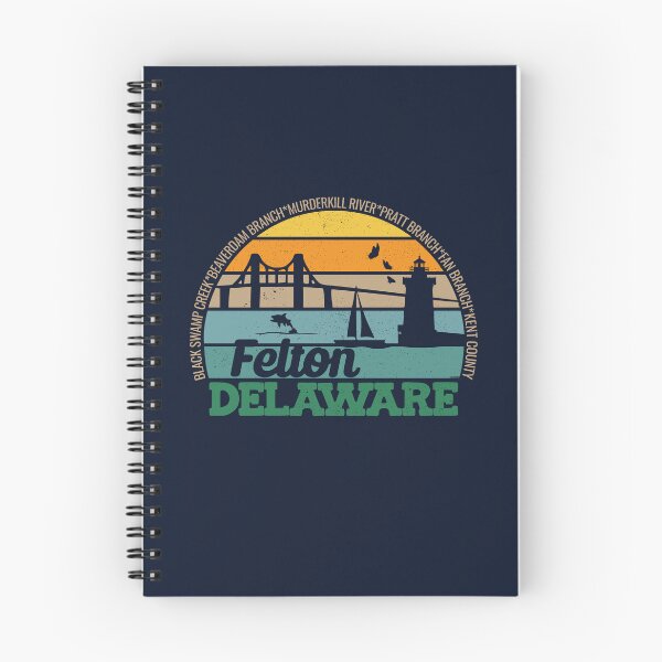 Item preview, Felton Delaware Retro Sunset Local Pride Logo  designed and sold by CRHPOD20.