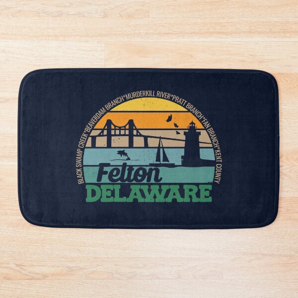Item preview, Felton Delaware Retro Sunset Local Pride Logo  designed and sold by CRHPOD20.