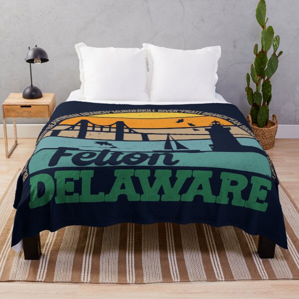 Item preview, Felton Delaware Retro Sunset Local Pride Logo  designed and sold by CRHPOD20.