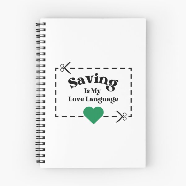 Item preview, Saving is My Love Language - Green Heart designed and sold by BeeSmartShopper.