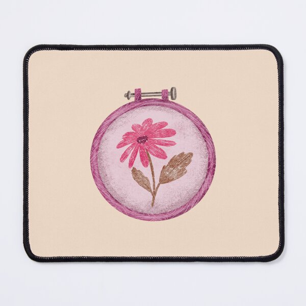 Item preview, Embroidery hoop with flower designed and sold by pinkyfish1010.