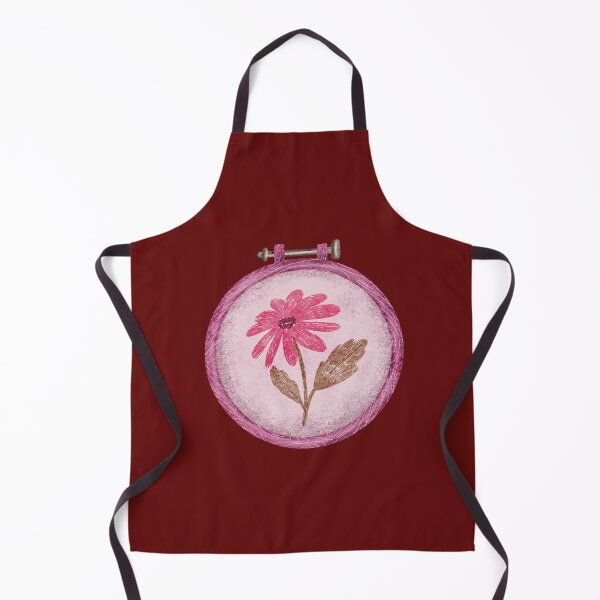 Item preview, Embroidery hoop with flower designed and sold by pinkyfish1010.