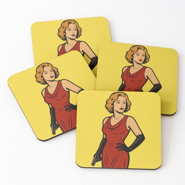 Item preview, Scarlet Silence – 1930s Gangster Femme Fatale designed and sold by © Zenscape Studio 2025.