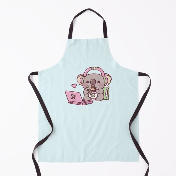 Item preview, Cute Koala Eating Instant Noodles And Watching Anime designed and sold by rustydoodle.