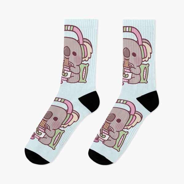 Item preview, Cute Koala Eating Instant Noodles And Watching Anime designed and sold by rustydoodle.