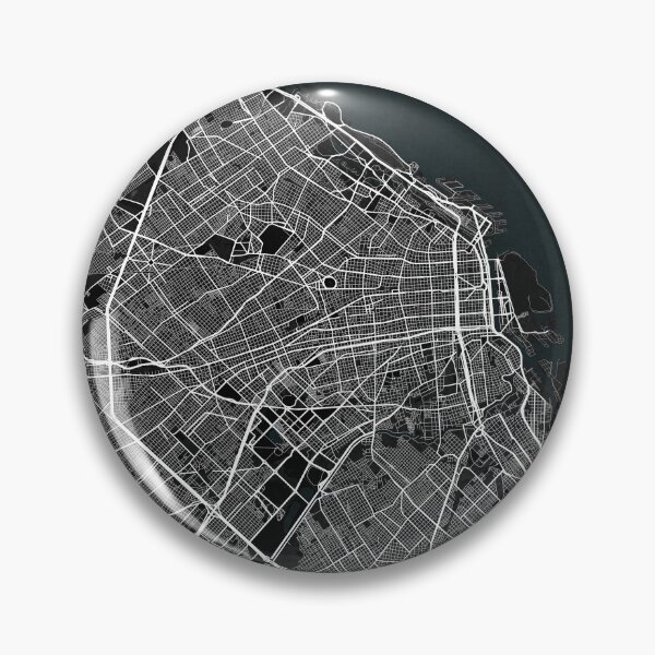 Item preview, Buenos Aires City Map Argentina - Dark designed and sold by deMAP.