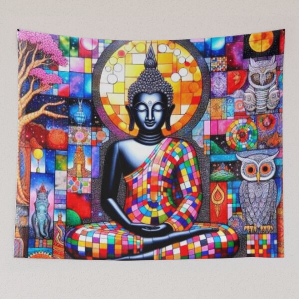 Item preview, Cosmic Buddha Mosaic designed and sold by daweave77.