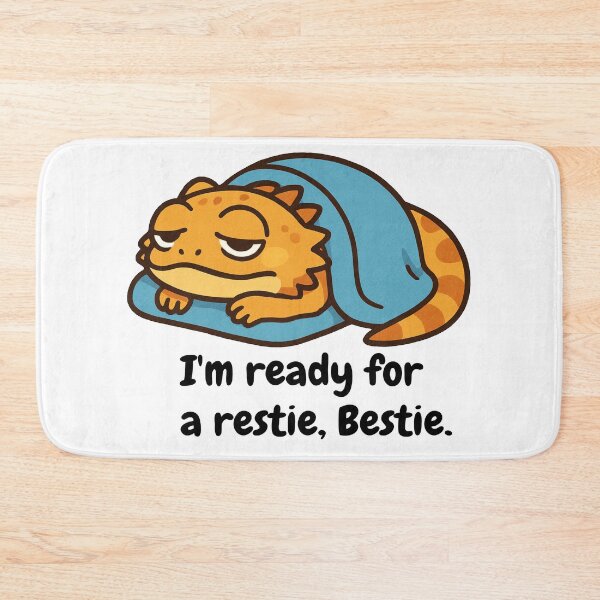 Item preview, Cozy Beardie Under Blanket – Sleepy Bearded Dragon Cute Cartoon designed and sold by Strange Comforts.