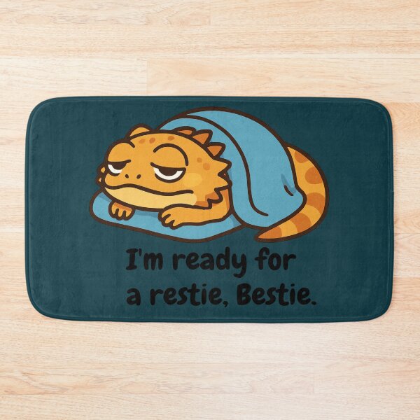 Item preview, Cozy Beardie Under Blanket – Sleepy Bearded Dragon Cute Cartoon - Teal designed and sold by Strange Comforts.