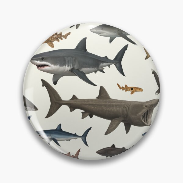Item preview, Sharks of the World Illustration Chart Wildlife Art designed and sold by kakarikihill.