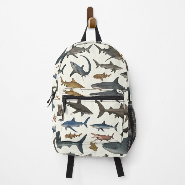Item preview, Sharks of the World Illustration Chart Wildlife Art designed and sold by kakarikihill.