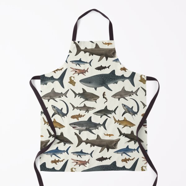 Item preview, Sharks of the World Illustration Chart Wildlife Art designed and sold by kakarikihill.