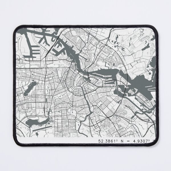Item preview, Minimalist City Map of Amsterdam, Netherlands designed and sold by UrbanMuse_.