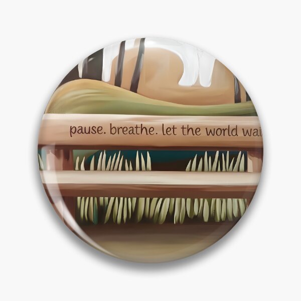 Item preview, Pause Breathe Let The World Wait, Self Care Quote inspired by modern art designed and sold by MoMidoStore.