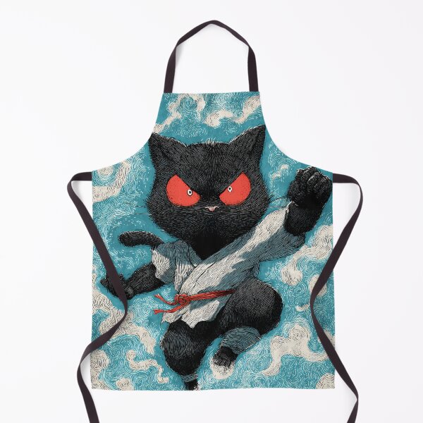 Item preview, Black Cat Warrior in Mystical Sky designed and sold by Cat-Wave-Dream.