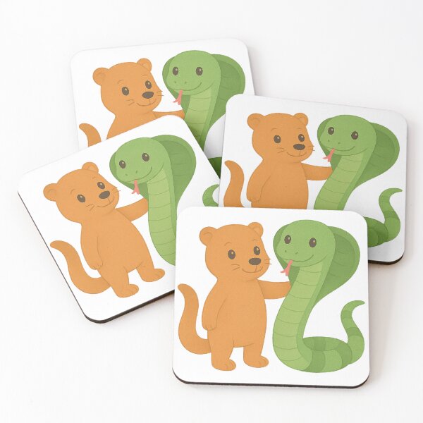 Item preview, besties: mongoose and cobra designed and sold by raroro.