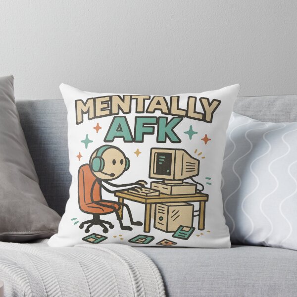 Item preview, Mentally AFK Funny Retro Gamer T-Shirt designed and sold by SignalThreads.