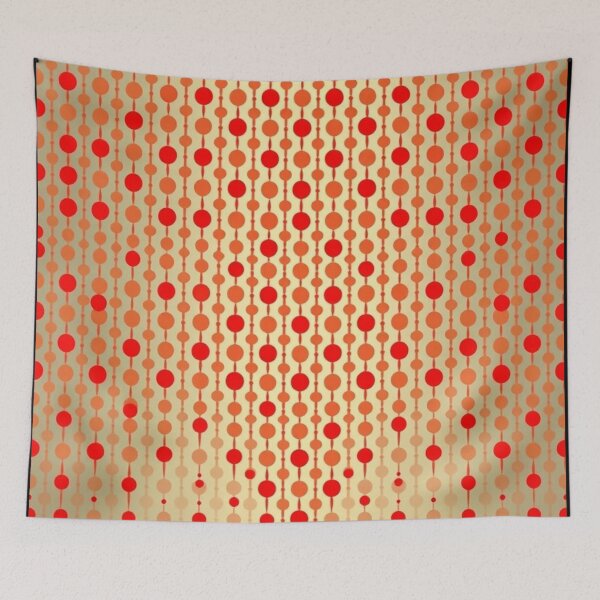 Item preview, Radiant Red Beaded Pattern on Golden Gradient designed and sold by optimusprime39.