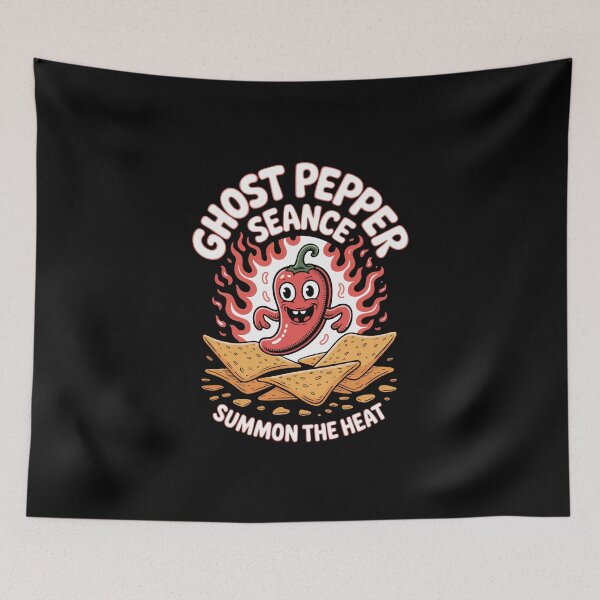Item preview, Ghost Pepper Seance - Summon The Heat Funny Chili Design designed and sold by 89BLACK.