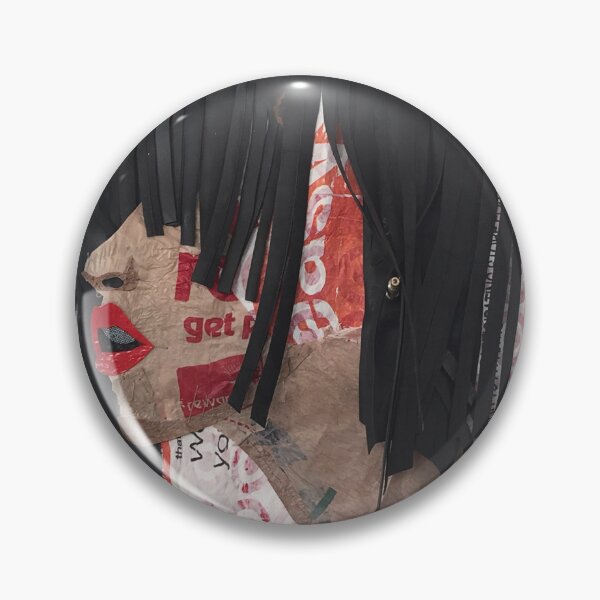 Item preview, "Get Easy" Upcycled Plastic Bag Portrait designed and sold by LalalandStudio.