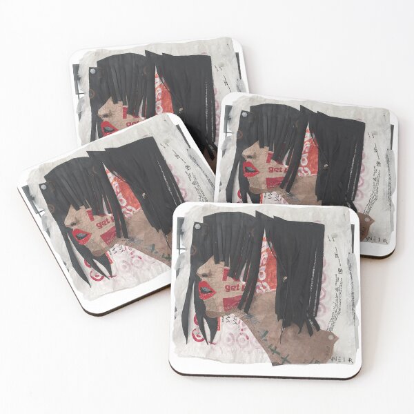 Item preview, "Get Easy" Upcycled Plastic Bag Portrait designed and sold by LalalandStudio.