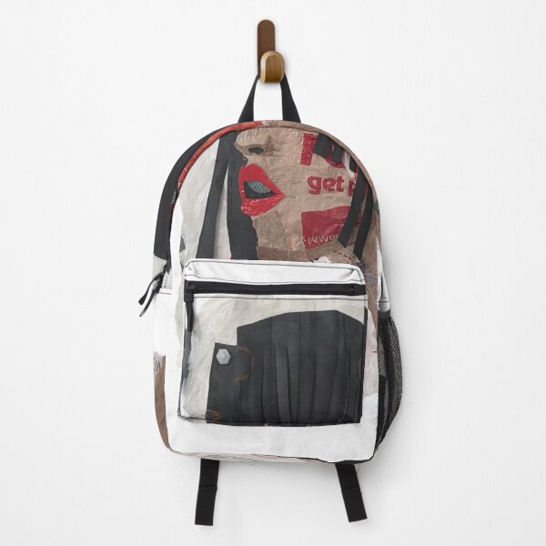Item preview, "Get Easy" Upcycled Plastic Bag Portrait designed and sold by LalalandStudio.