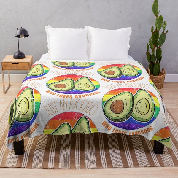 Item preview, Cheerful Avocado Artwork Featuring a Rainbow Palette designed and sold by SplashTastic.