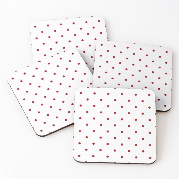 Item preview, Red Small Polka Dots On White designed and sold by POLKAIWERX.