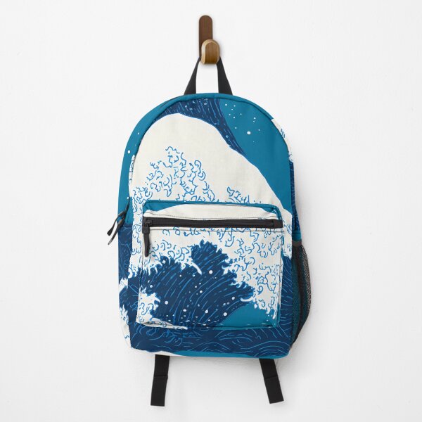 Item preview, Minimal Blue Cat Riding the Wave designed and sold by Cat-Wave-Dream.
