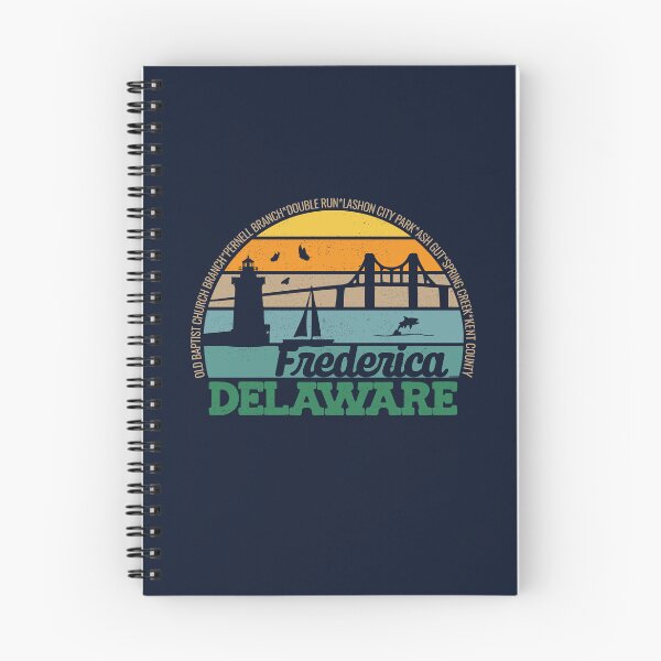 Item preview, Frederica Delaware Retro Sunset Local Pride Logo  designed and sold by CRHPOD20.