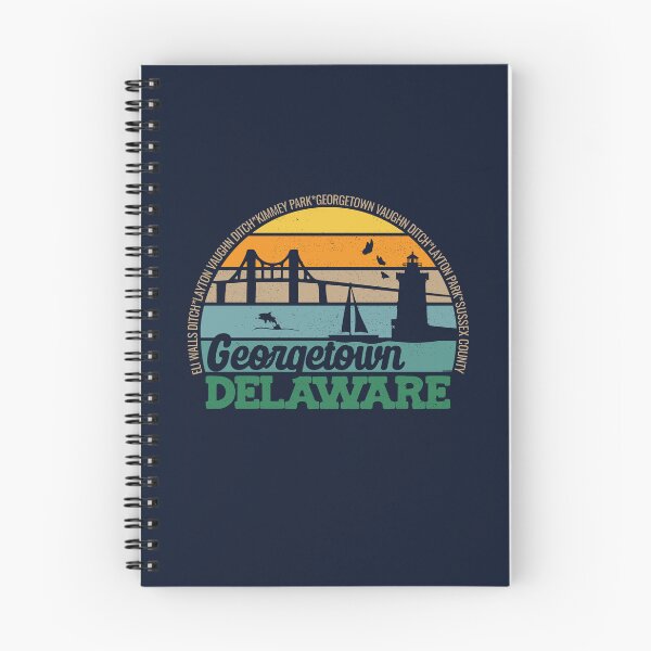 Item preview, Georgetown Delaware Retro Sunset Local Pride Logo  designed and sold by CRHPOD20.