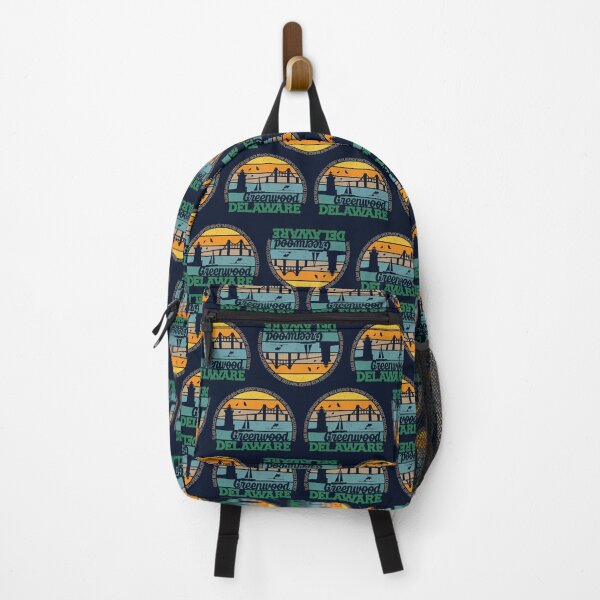 Item preview, Greenwood Delaware Retro Sunset Local Pride Logo  designed and sold by CRHPOD20.