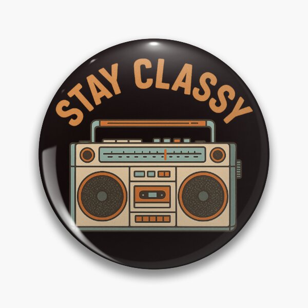Item preview, Retro Boombox Vintage Design – "Stay Classy" designed and sold by Tadeusz1.