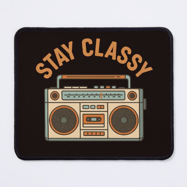 Item preview, Retro Boombox Vintage Design – "Stay Classy" designed and sold by Tadeusz1.
