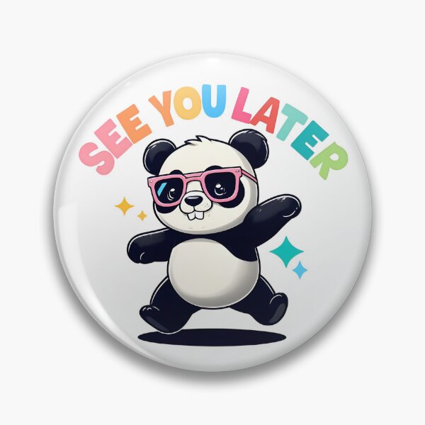 Item preview, See You Later Cute Kawaii Panda Cheerful Dancing designed and sold by HobsS.