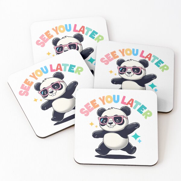 Item preview, See You Later Cute Kawaii Panda Cheerful Dancing designed and sold by HobsS.