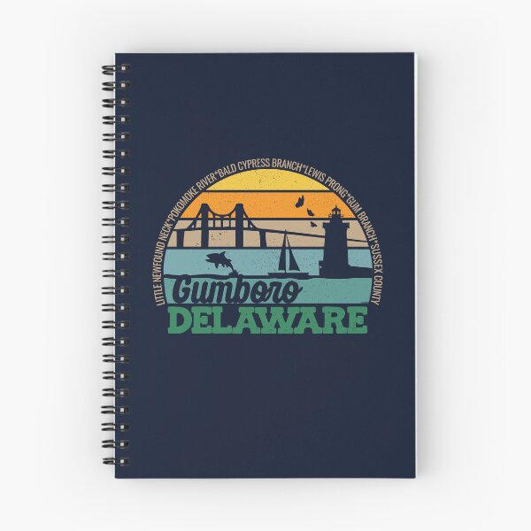 Item preview, Gumboro Delaware Retro Sunset Local Pride Logo  designed and sold by CRHPOD20.