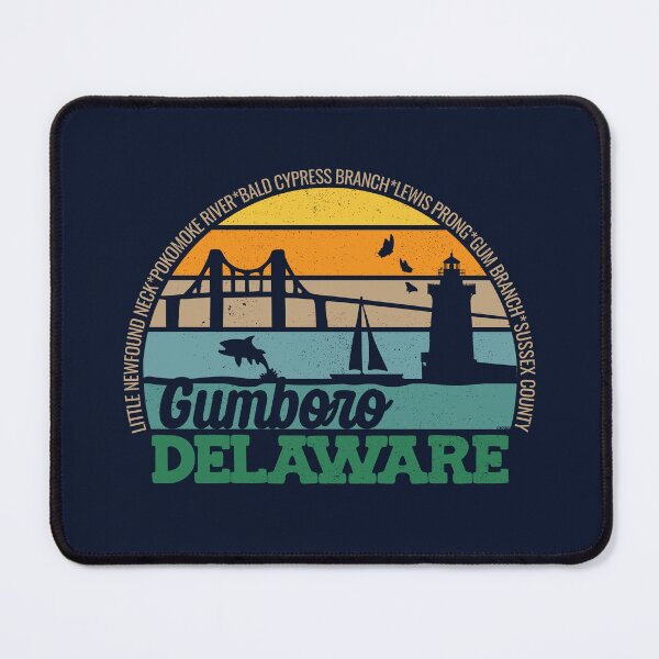 Item preview, Gumboro Delaware Retro Sunset Local Pride Logo  designed and sold by CRHPOD20.