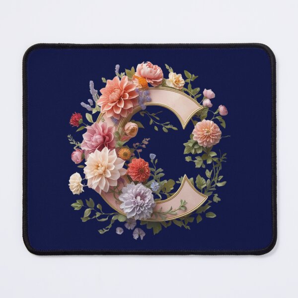 Item preview, Elegant Floral Monogram Letter C – Botanical Initial with Peonies, Roses & Dahlias | Personalized Gift & Feminine Decor designed and sold by AmenAlways.