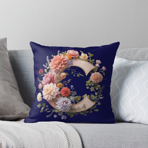 Item preview, Elegant Floral Monogram Letter C – Botanical Initial with Peonies, Roses & Dahlias | Personalized Gift & Feminine Decor designed and sold by AmenAlways.