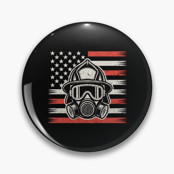 Item preview,  Patriotic Firefighter T-Shirt with Thin Red Line Flag designed and sold by sols.