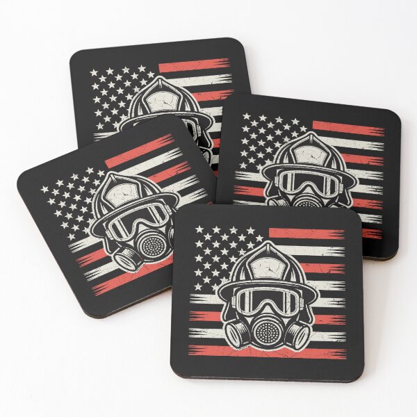 Item preview,  Patriotic Firefighter T-Shirt with Thin Red Line Flag designed and sold by sols.