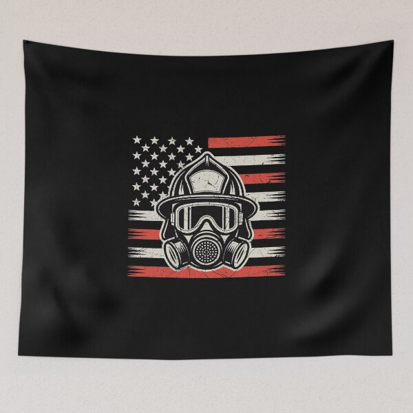 Item preview,  Patriotic Firefighter T-Shirt with Thin Red Line Flag designed and sold by sols.